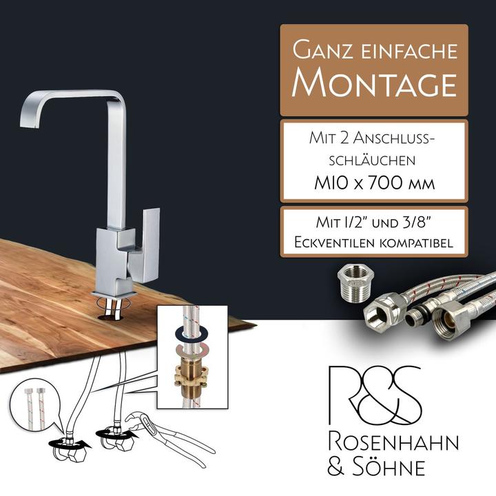 Produktbild Rosenhahn & Söhne Rosenhahn & SÃ¶hne KÃ¼chenarmatur in Chrom ( 62H08C ) Modell Juist 200