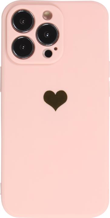 Actual product image PhoneLook Cover Silicone Mat Heart gold (Apple iPhone 16 Pro Max)