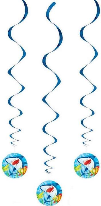 Actual product image Unique Party Shark Hanging Decoration (Pack of 3)