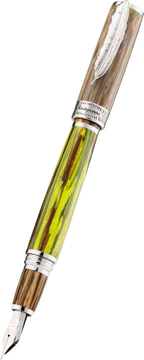 Actual product image Montegrappa Iswdr3ba Wild Baobab fountain pen M