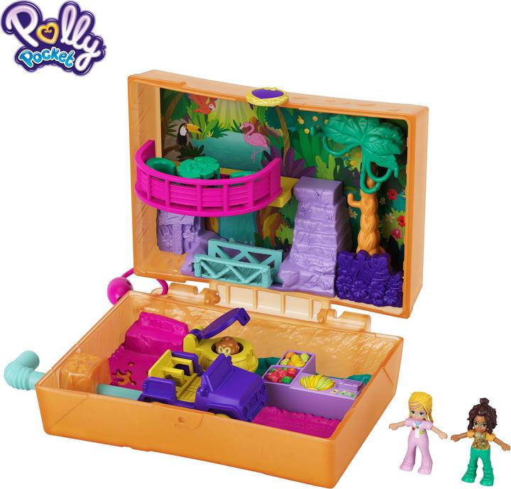 Polly Pocket Cofanetto Safari nella Giungla
