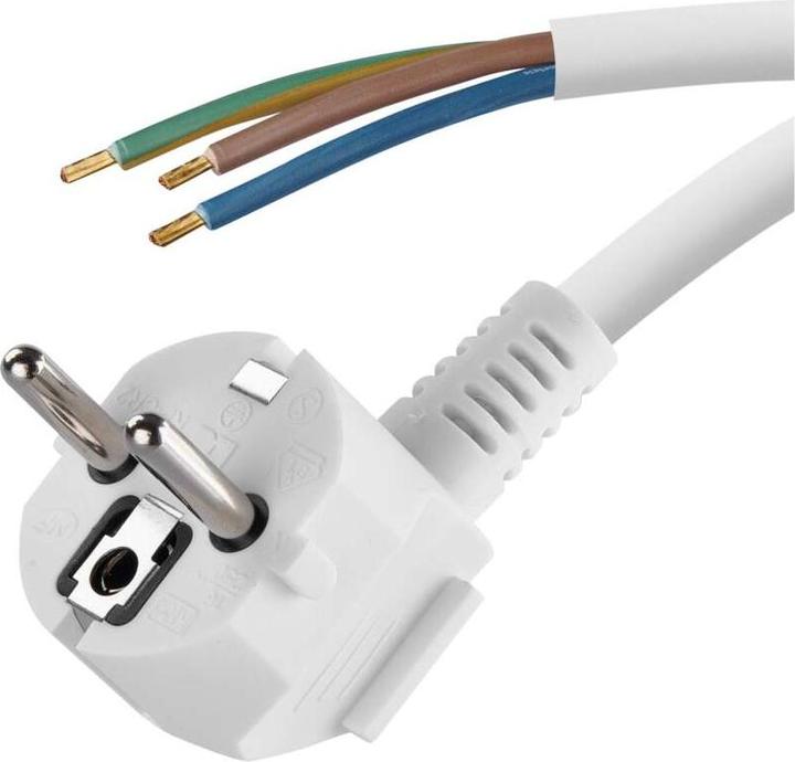 Image du produit Emos Câble d'alimentation PVC 3x 0,75mm2, 2m, blanc (2 m)
