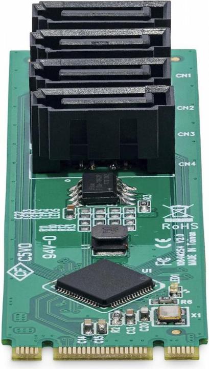 Actual product image StarTech Adap 4-Port M.2 to SATA Adapter Card