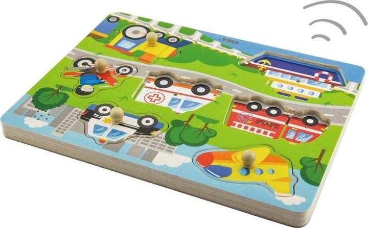 Immagine prodotto Viga Toys SP VIG veicoli puzzle in legno (7 pezzi)