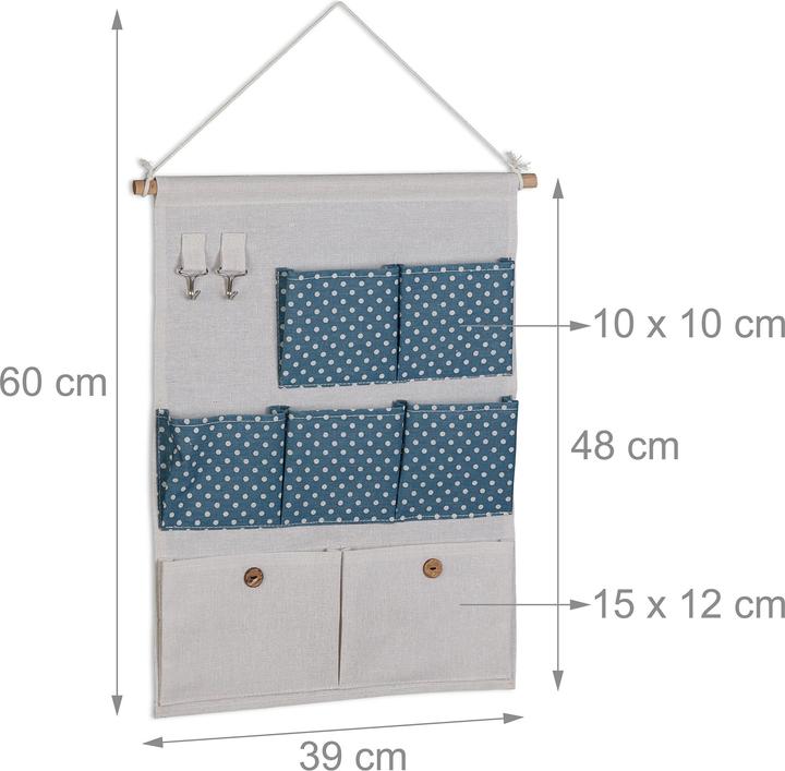 Immagine prodotto Relaxdays Organizzatore da appendere (1 x, 39 x 2 x 60 cm)