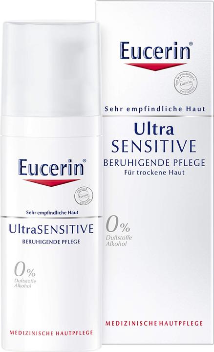 Produktbild Eucerin Ultrasensitive Beruhigende Pflege Für Trockene Haut (50 ml, 24h Creme)