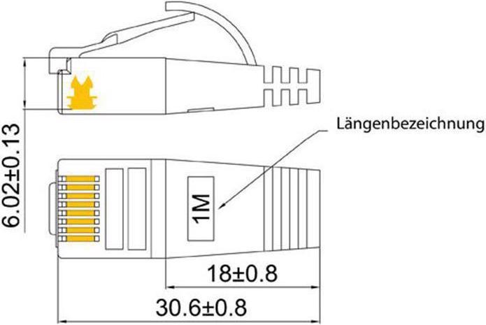 Image du produit Wirewin Câble de réseau (STP, CAT6, 1 m)
