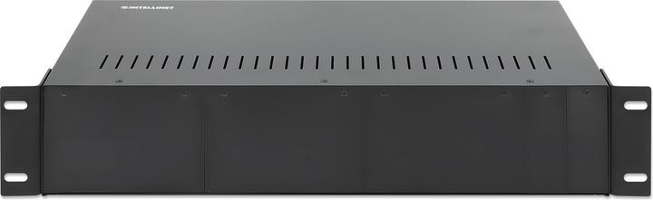 Produktbild Intellinet Medienkonvertergehaeuse 14 Slot 48,26 cm 19Zoll-Rackmount 2 HE redundantes Netzteil im Lieferumfang