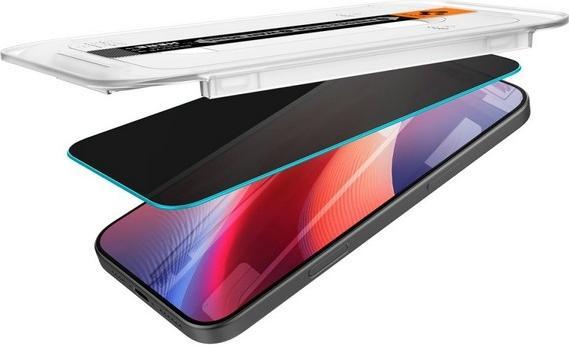 Actual product image Spigen Glas.Tr ”Ez Fit” 2-Pack forfor iPhone 16 Pro Max 6,3" privacy (2 Piece, Apple iPhone 16 Pro Max)