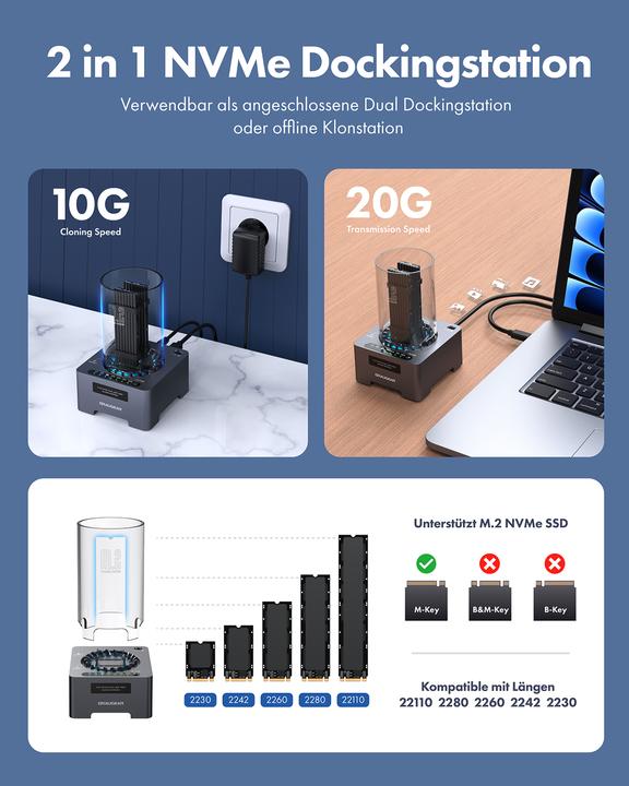 Image du produit Graugear G-M2DK-CL-20G