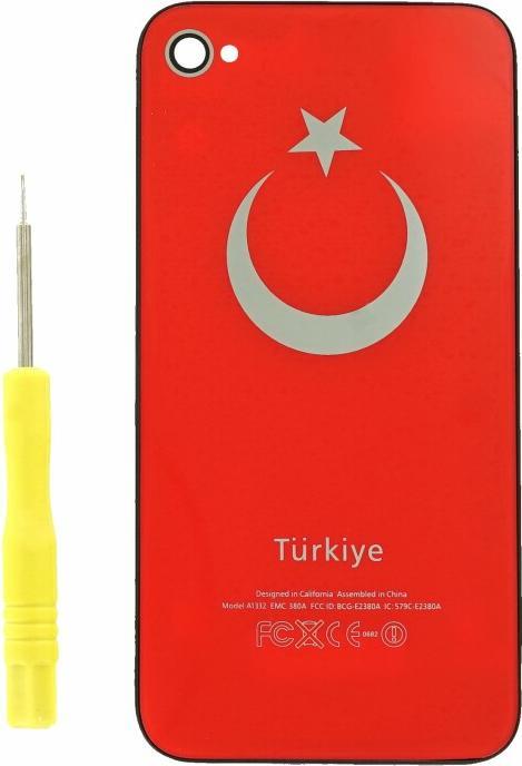 Immagine prodotto OEM Cover batteria per iPhone 4s (Türkiye) rosso (iPhone 4S)