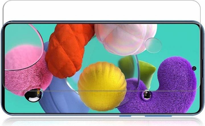 Actual product image Screenguard Samsung Galaxy A71 bulletproof glass protective film Case Friendly Design (1 Piece, Samsung Galaxy A71)