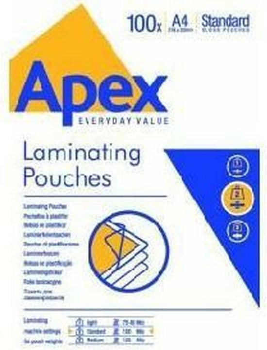Label énergétique Fellowes Film de plastification Apex Med Duty (A4, 100 pièce(s), 125 µm)
