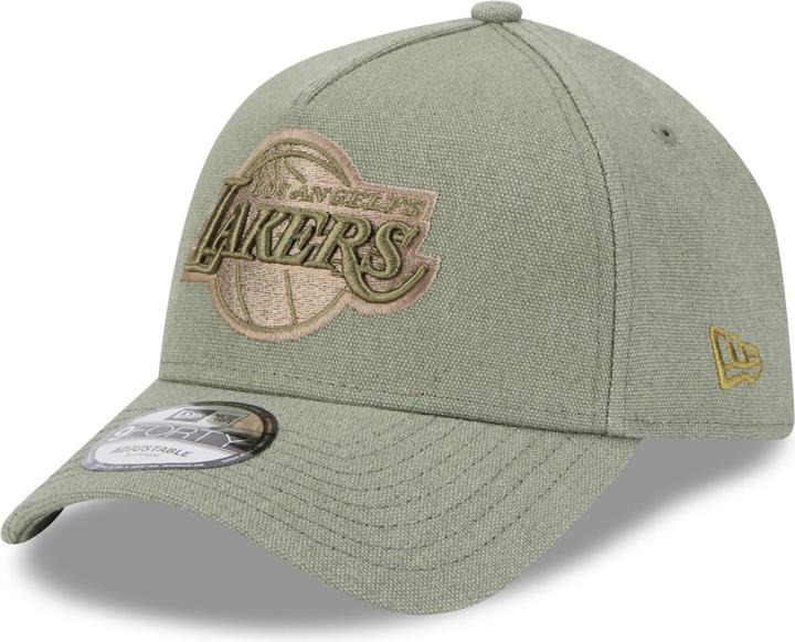 Actual product image New Era A-Frame Trucker Lin Cap - Los Angeles Lakers olive (One size)