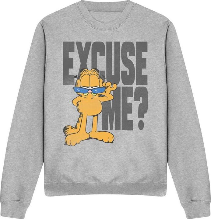 Actual product image Garfield Unisex Adult Excuse Me? Sweatshirt (M)