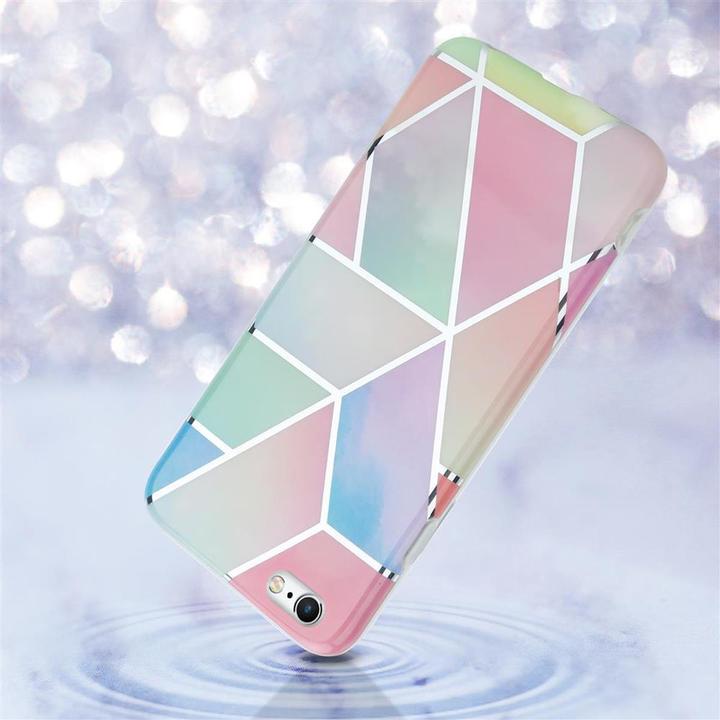 Actual product image Cadorabo IMD TPU Colorful Marble Cover (Apple iPhone 6)