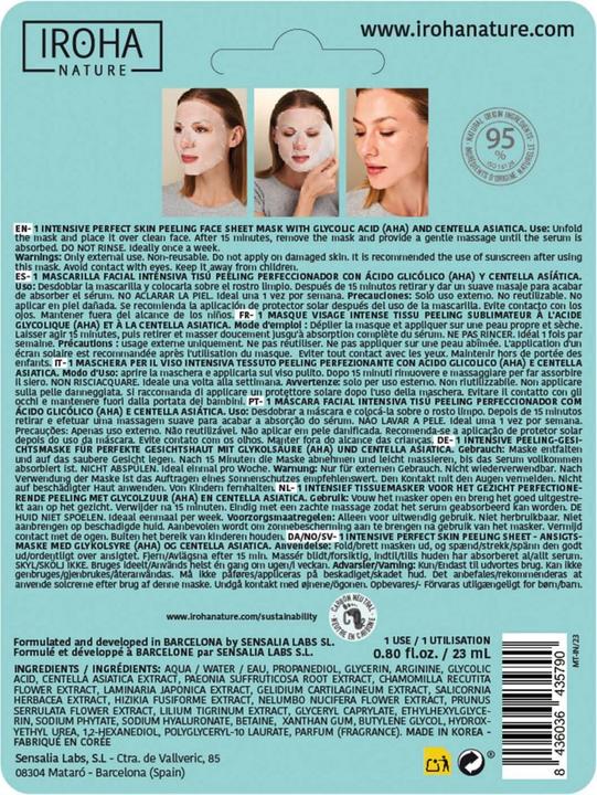 Image du produit Iroha Nature Tissue Face Mask Glycolic (18 ml)