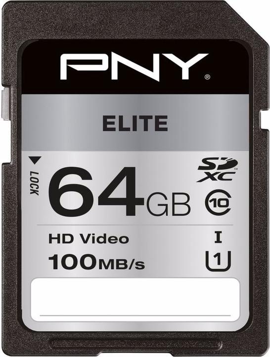 PNY Elite (64 Go, SDXC, U1, UHS-I)