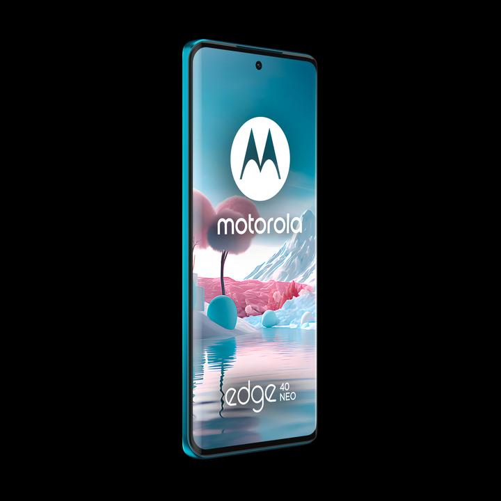 Actual product image Motorola Edge 40 Neo (256 GB, Caneel Bay, 6.55", SIM + eSIM, 50 Mpx, 5G)