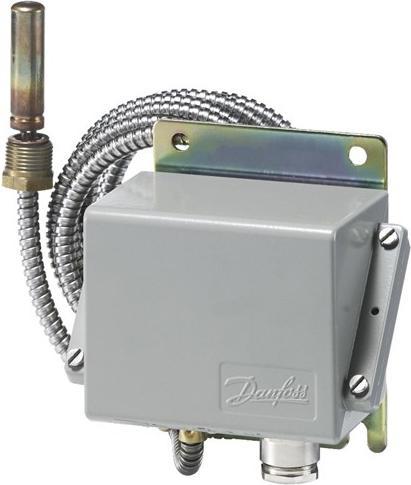 Image du produit Danfoss Termostat KPS79 temperaturområde 50 - 100 °C kapilarrør 2 meter maks. 200°C, AC1=10A, IP67