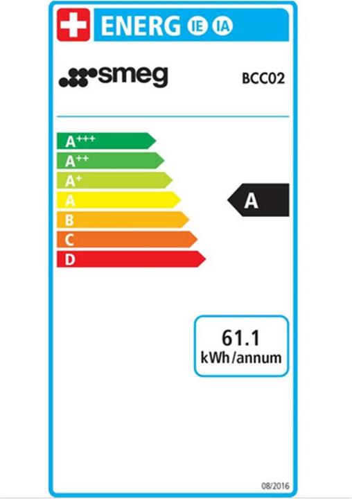Energy Label Smeg BCC02BLMEU (EU plug)