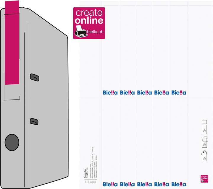 Immagine prodotto Biella Etichette posteriori 27x145mm