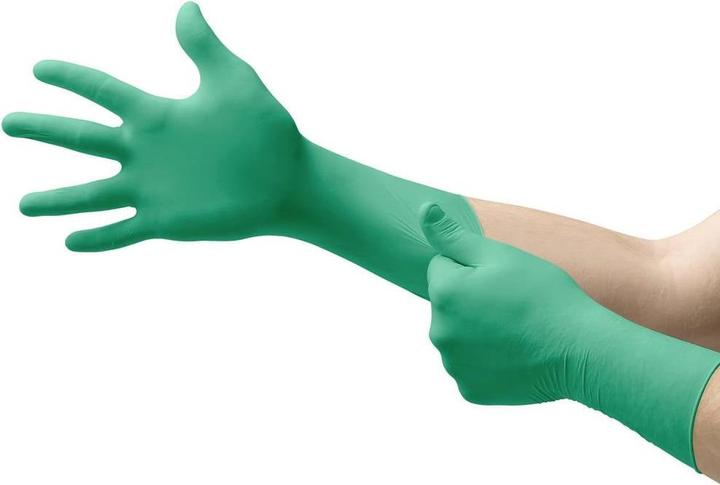 Actual product image Ansell Disposable gloves Touchntuff 92-605, unprinted, size 9, box of 100. (8.5, 9, L)