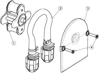 Actual product image Avady Set of roller holder + cover + peristaltic hose 6x9 Pooleasy & Prime