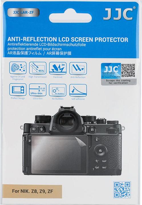 Immagine prodotto JJC Anti Reflection LCD Screen Protector (Nikon ZF, Nikon Z8, Nikon Z9) (Pellicola protettiva, Z8, Z9)