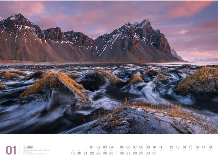 Immagine prodotto Island - Unterwegs zwischen Gletschern und Geysiren Kalender 2026 (54 x 42 cm, Copertina rigida, Tedesco)
