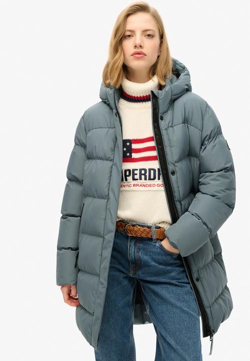 Actual product image Superdry HOODED SPORTS PUFFER MID JKT Dames Jas - Maat M (12)