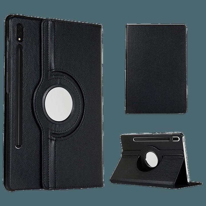 Actual product image Just in Case Pu-Leather Rotating 360 Book Cover Black Samsung Galaxy Tab S9+/S9 FE+/S10+ (Galaxy Tab S9+, Galaxy Tab S10+, Galaxy Tab S9 FE+)