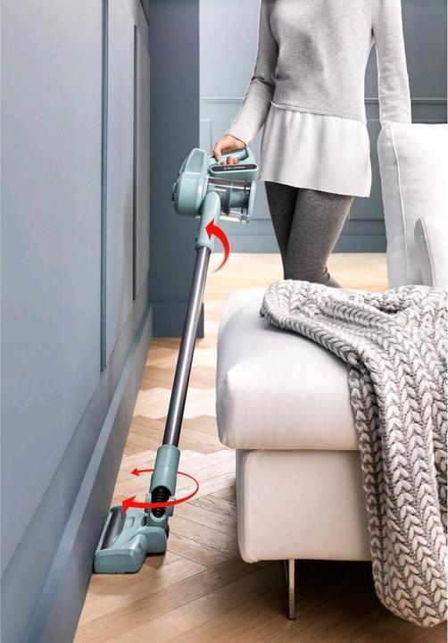 Image du produit De'Longhi Delonghi XLM353.ADC Aspirateur à batterie Azure/Darkchrome, 21,6 volts