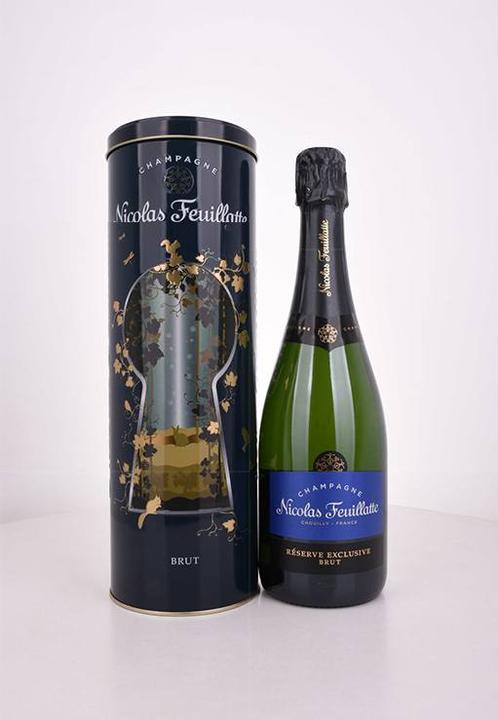 Produktbild Nicolas Feuillatte Champagne Brut Réserve in Zinnbox (1 x 75 cl)