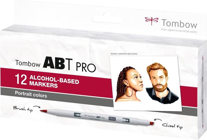 Produktbild Tombow Stifte Portrait Farben, Box, 12er-Set (Mehrfarbig, 12 x)