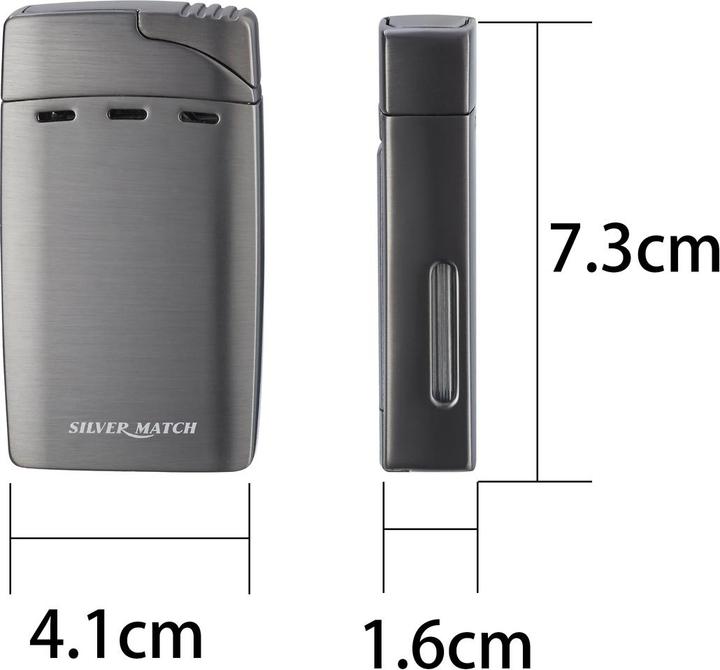 Image du produit Silver Match Briquet tempête pour cigares avec cutter