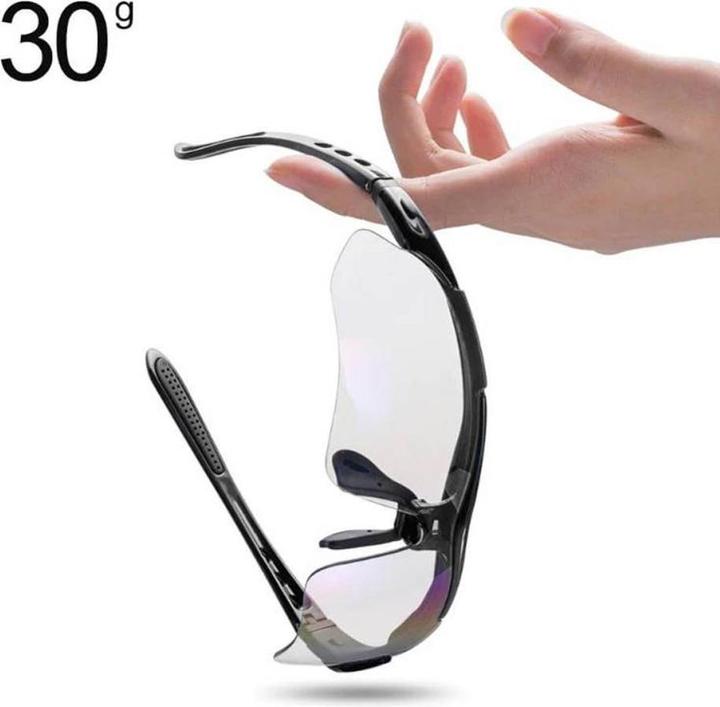 Image du produit Rockbros 10141 lunettes de cyclisme photochromiques UV400 - rouge (Rouge)