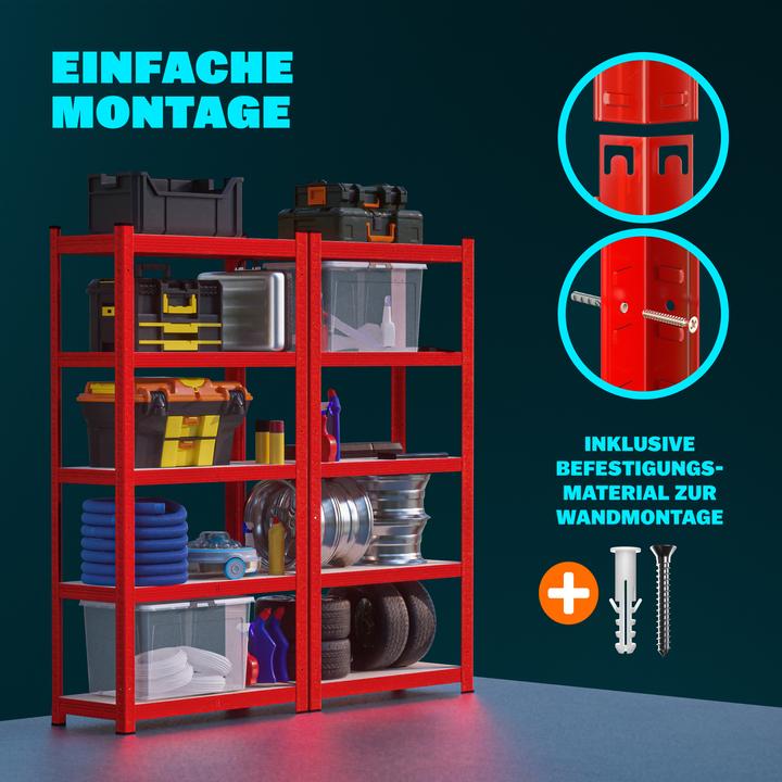 Image du produit Monzana 2x rayonnages pour charges lourdes