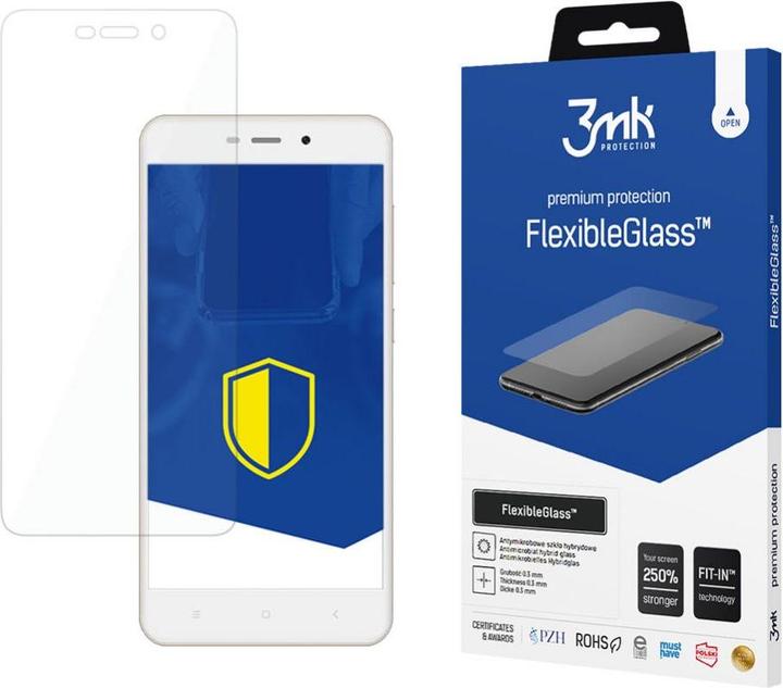 Produktbild 3MK FlexibleGlass Xiaomi Redmi 4A Global Szkło Hybrydowe (1 Stück, Xiaomi Redmi 4A)