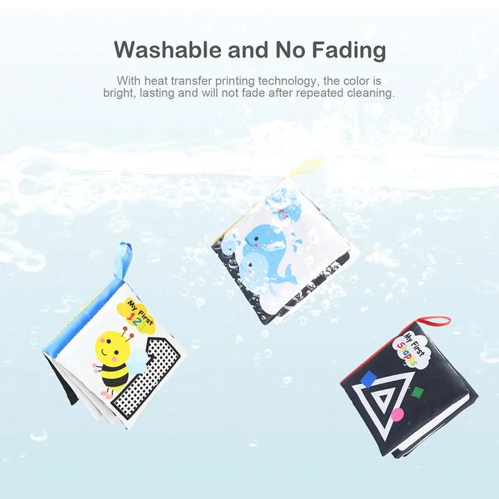 Image du produit Activity Board Livres en tissu Livres doux pour bébés Livres silencieux pour bébés jouets d'éveil pour les