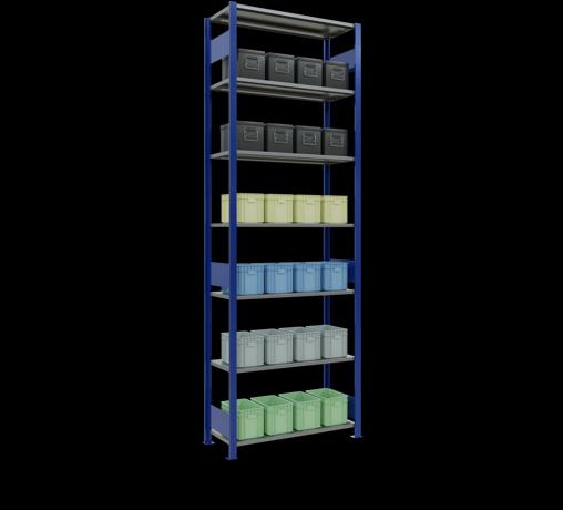 Image du produit Schulte Lagertechnik Système d'emboîtement pour rayonnage de base MULTIplus85 avec traverse de longueur