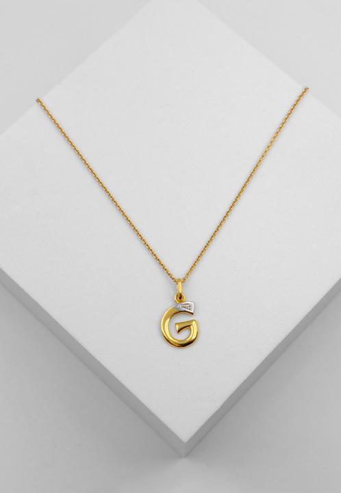 Image du produit Muau Lettre (750, Or blanc, Or jaune 18 K)