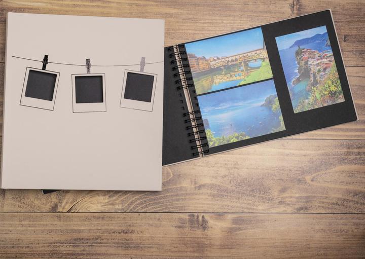 Immagine prodotto Exacompta Album fotografico a spirale 50 pagine colorate Instants - Rose (32 x 22 cm)