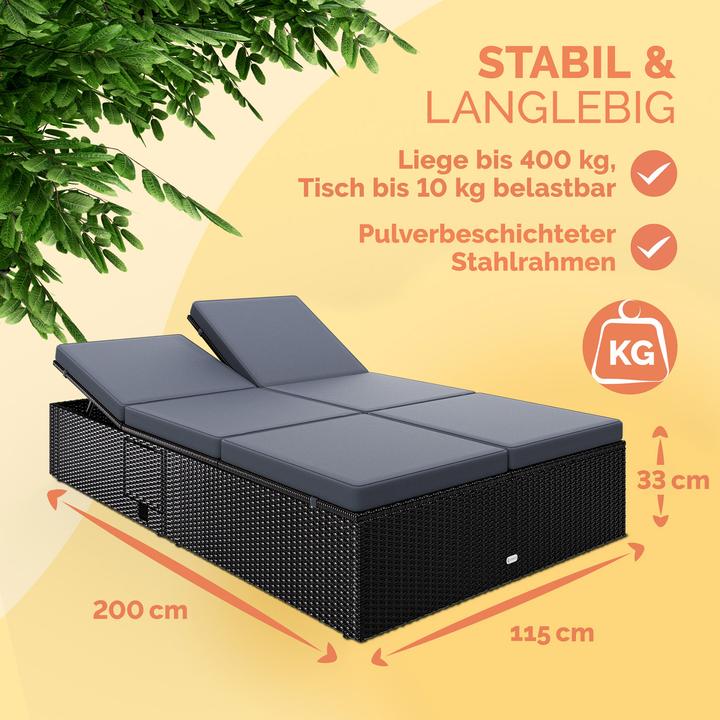 Produktbild Casaria Sonnenliege (200 cm)