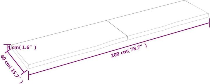 Actual product image VidaXL Saba (200 x 40 x 4 cm)