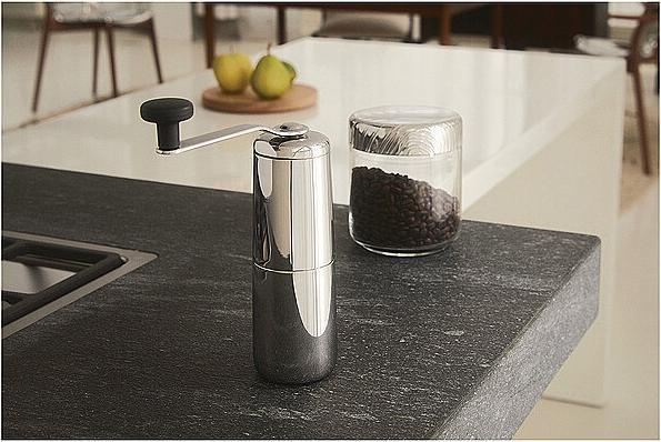 Actual product image Alessi Coffee grinder SLOW COFFEE silver-coloured