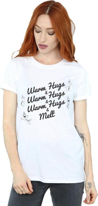 Immagine prodotto Disney Frozen 2 Olaf Warm Hugs And Melt Maglietta Ampia Donna (L)