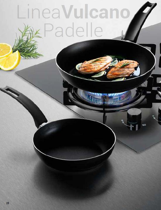 Immagine prodotto Piardi Home Linea Vulcano (28 cm, Padella per friggere, Alluminio)