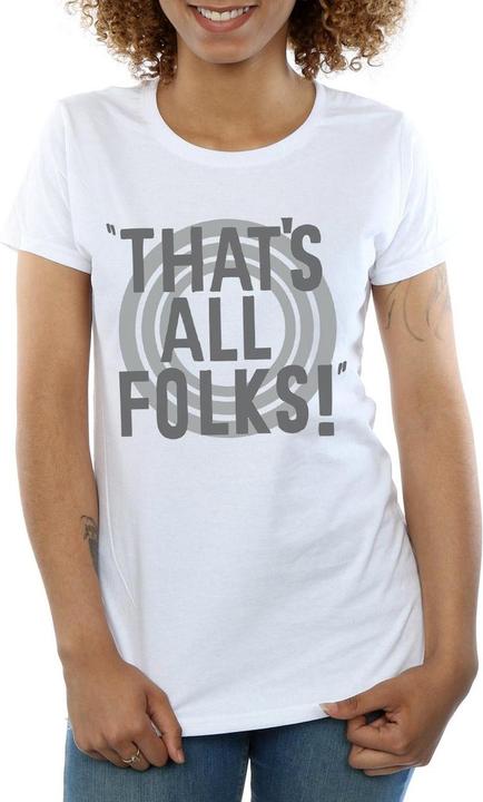 Image du produit Looney Tunes - T-shirt THAT'S ALL FOLKS TEXT - Femme (L)