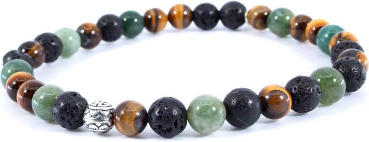Actual product image Balibay Dalyan (20.50 cm, Gemstone, Volcanic stone, Agate, Tiger's eye, 925 Sterling silver)